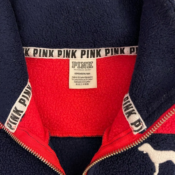 PINK | Striped half zip | Rad & Navy - Picture 4 of 14